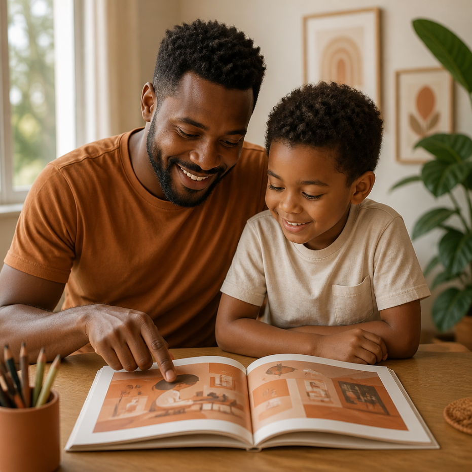 Ebook O Código da Autonomia Infantil aberto sobre uma mesa
